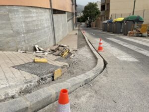 Obres carrer Alarcón Alcoi