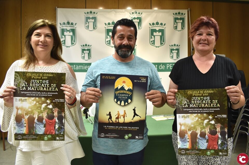 Más de 1.000 niños de Petrer Juntos al rescata de la naturaleza en la Escuela de Verano