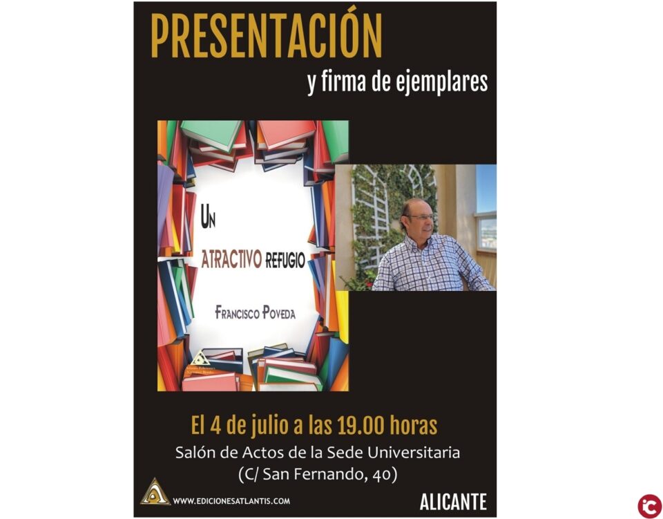 Francisco Poveda presenta el seu llibre 'Un atractivo refugio' en la Seu Ciutat d'Alacant