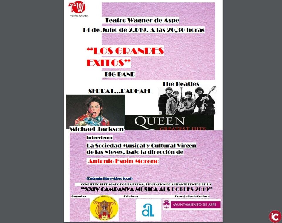 Actividades 13 y 14 de Julio de la Sociedad Musical y Cultural Virgen de las Nieves de Aspe