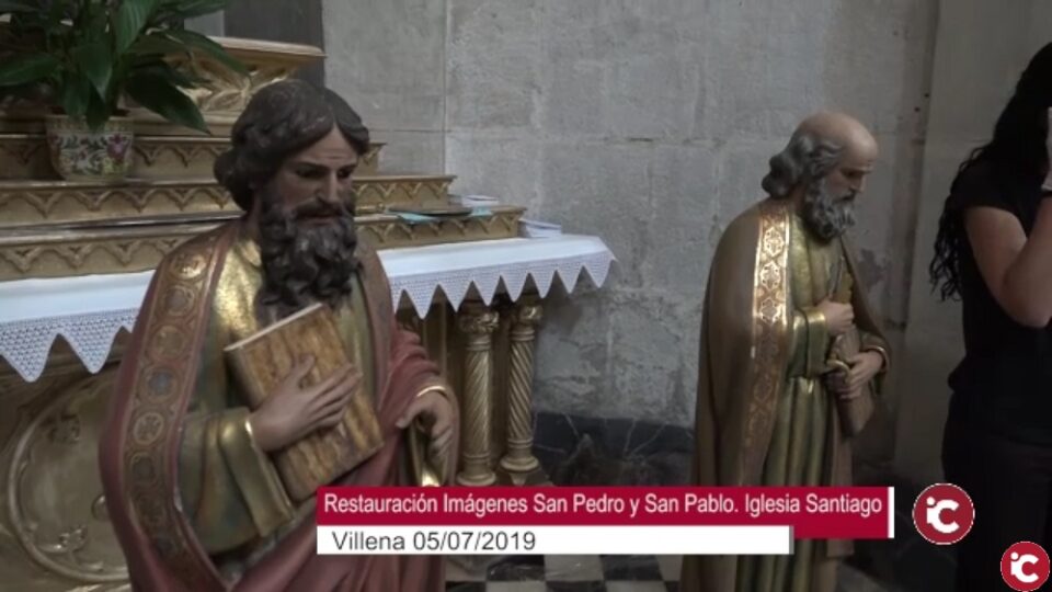 Directo del "Día a Día" 05/07/19: Restauración de las imágenes de San Pedro y de San Pablo en la Iglesia de Santiago