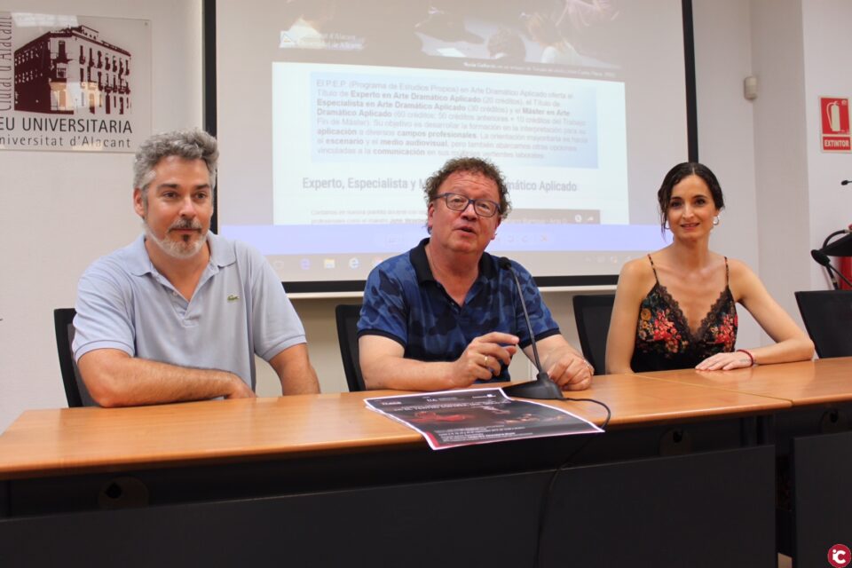 El màster en Art Dramàtic Aplicat de la UA presenta les seues novetats per al pròxim curs