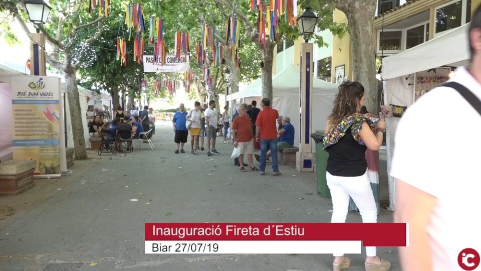 Inauguració de l VIII Fireta d´Estiu a Biar