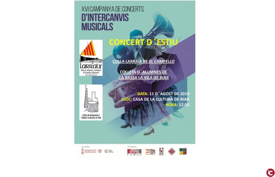 Concert d'Estiu de la Colla la "Bassa la Vila" de Biar