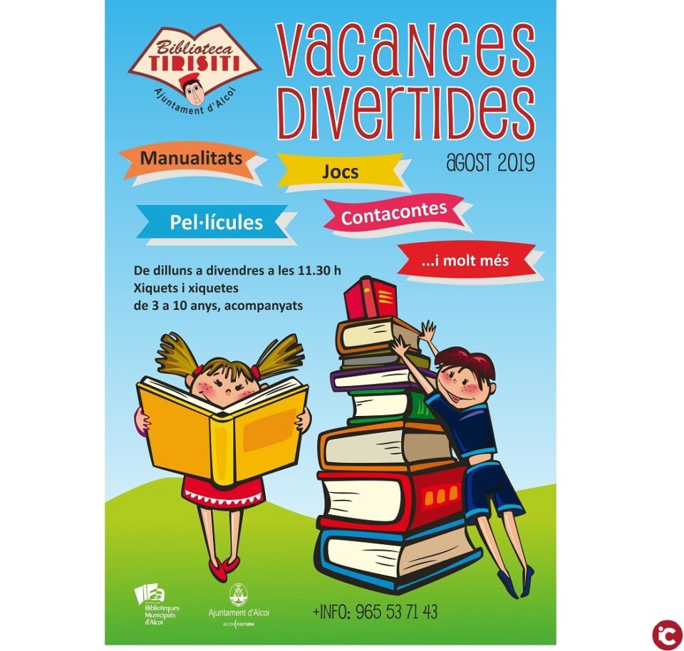 Lectura i diversió el mes dagost a la «Biblioteca de Tirisiti»