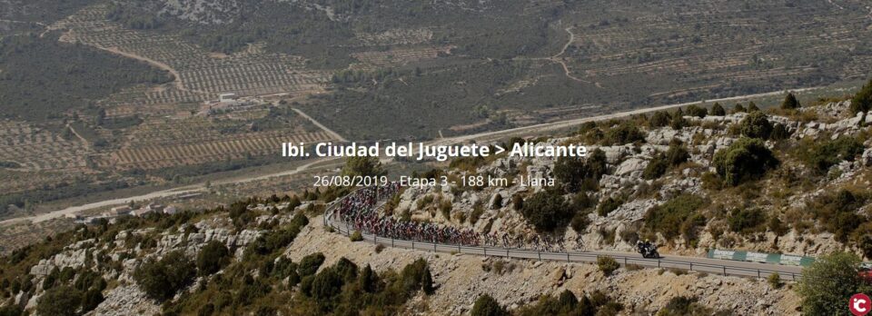 Dispositivo de la Guardia Civil durante el paso de la Vuelta Ciclista a España 2019