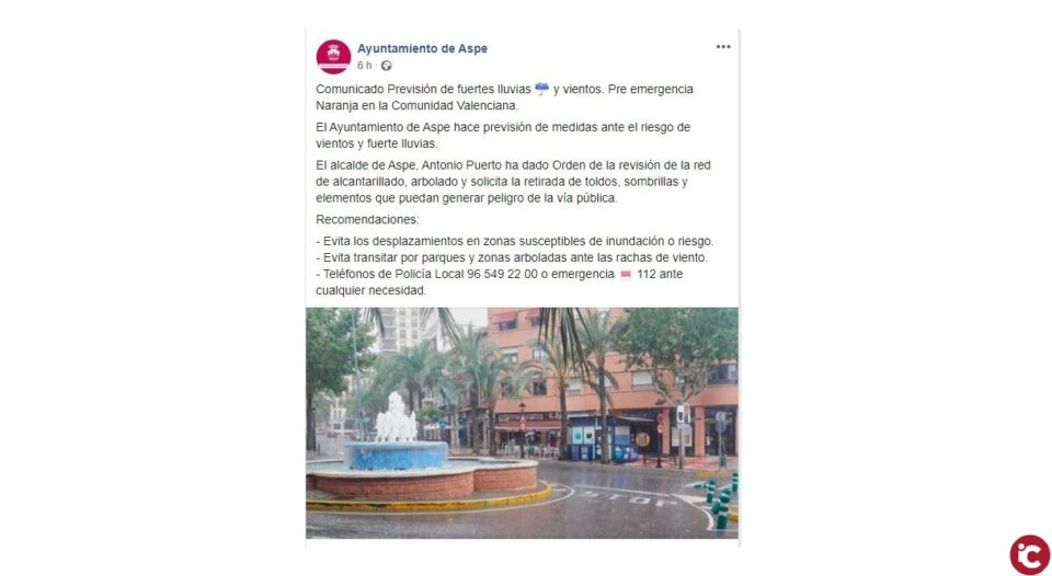 Suspensión de actividades deportivas