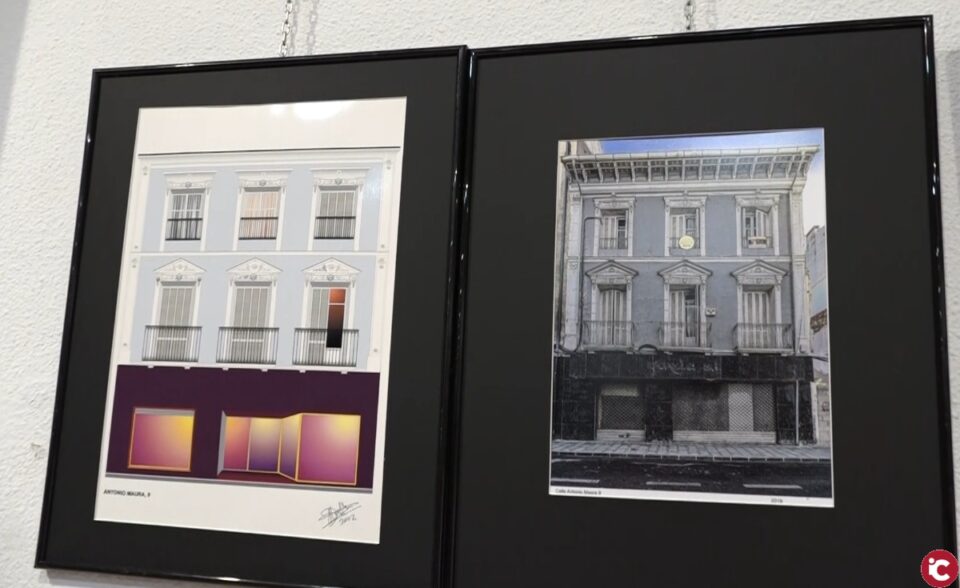 Inaugurada la exposición "Infografías y fotografías de Fachadas de Elda"