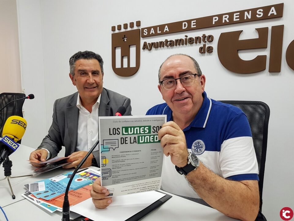 La UNED de Elda amplía su oferta para el próximo curso con un ciclo de conferencias gratuito que tendrán lugar un lunes de cada mes