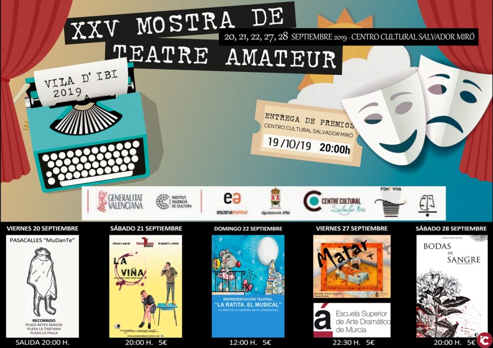 Ibi celebra la XXV Mostra de Teatre Amateur Vila d'Ibi