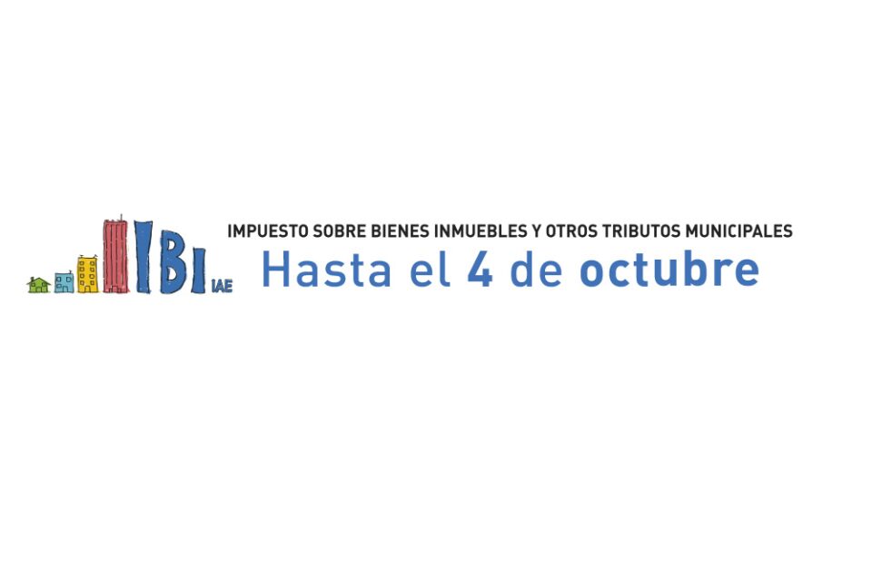 Periodo pago voluntario del IBI hasta el 4 de octubre