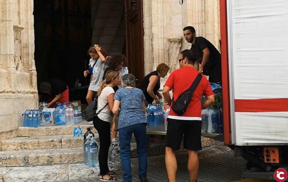 Acción solidaria para los damnificados por la gota fría en la Vega Baja