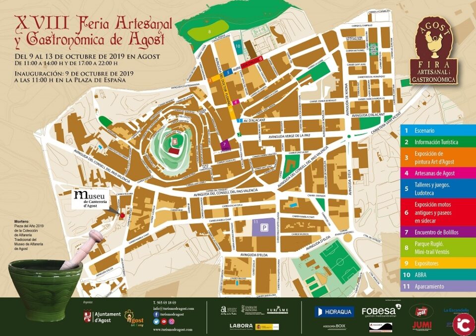 Agost es prepara per a la XVIII Fira Artesanal i Gastronòmica