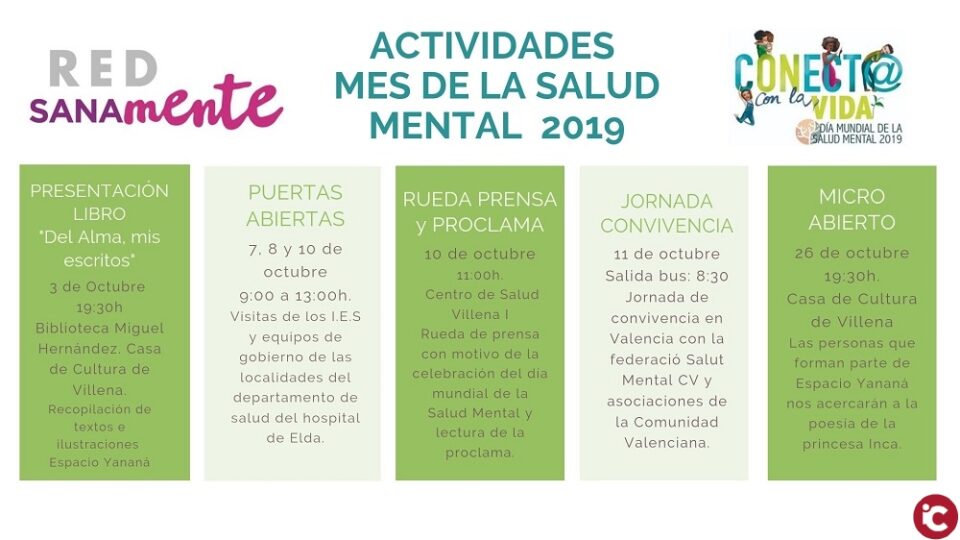 La RED SANAMENTE ha preparado un octubre lleno de actividades con motivo