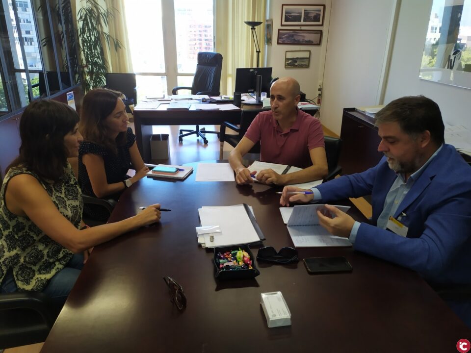 Reunión Conderación Hidrográfica sobre acequia del rey