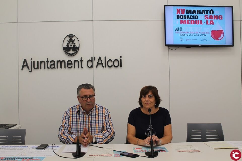 La ciudad de Alcoy acoge la XV Maratón de donación de sangre