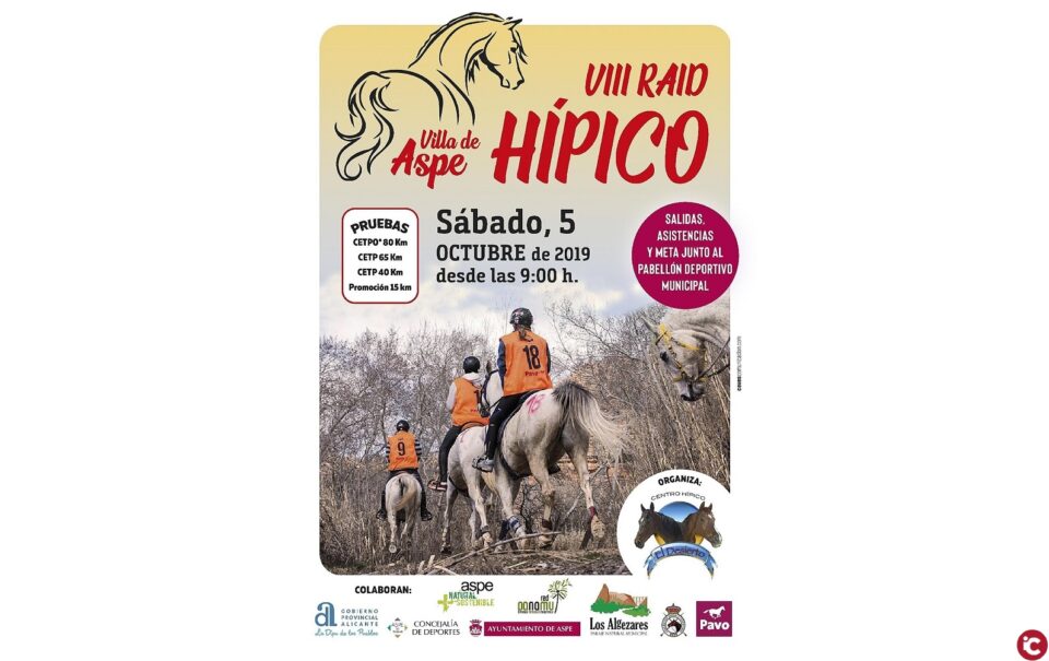 Deporte y naturaleza se dan la mano en el nuevo Raid Hípico Villa de Aspe