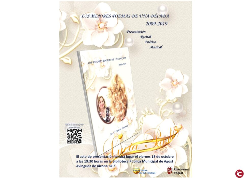 Presentación del libro Los mejores poemas de una década 2009-2019 de Lucía Pastor en tierras del alfarero Agost
