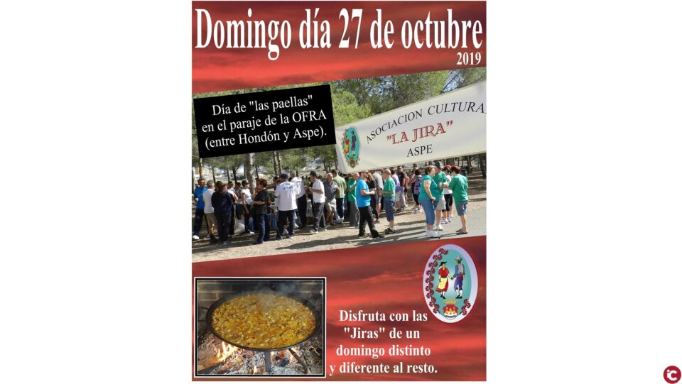 La Asociación Cultural "La Jira" de Aspe celebrará unas jornadas de confraternización