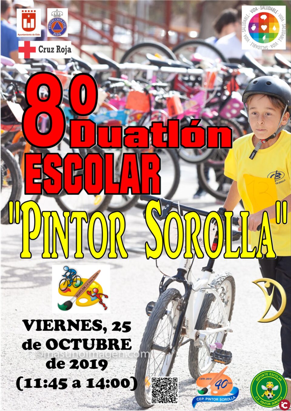 El 25 de octubre se celebra la octava edición del Duatlón Escolar del Pintor Sorolla