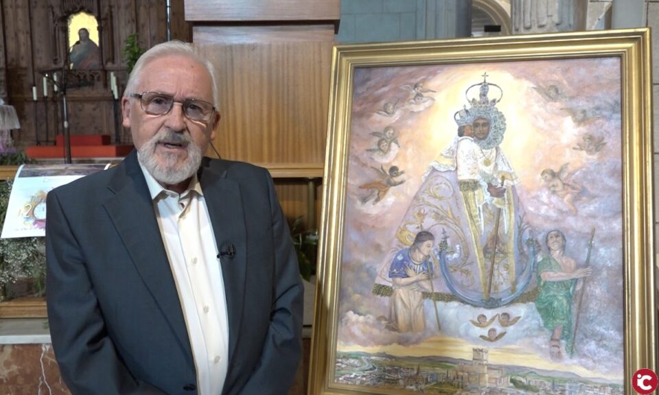 Mirándonos una obra del artista local Gastomo que pretende recaudar beneficios para las obras de Santa María