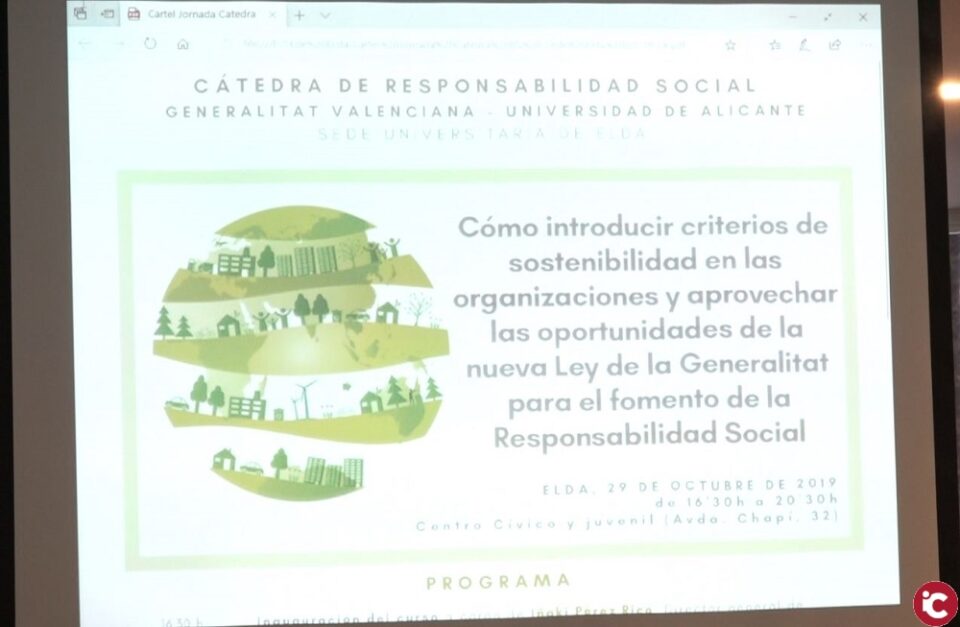 La Sede Universitaria de Elda acoge un programa de formación sobre Responsabilidad Social