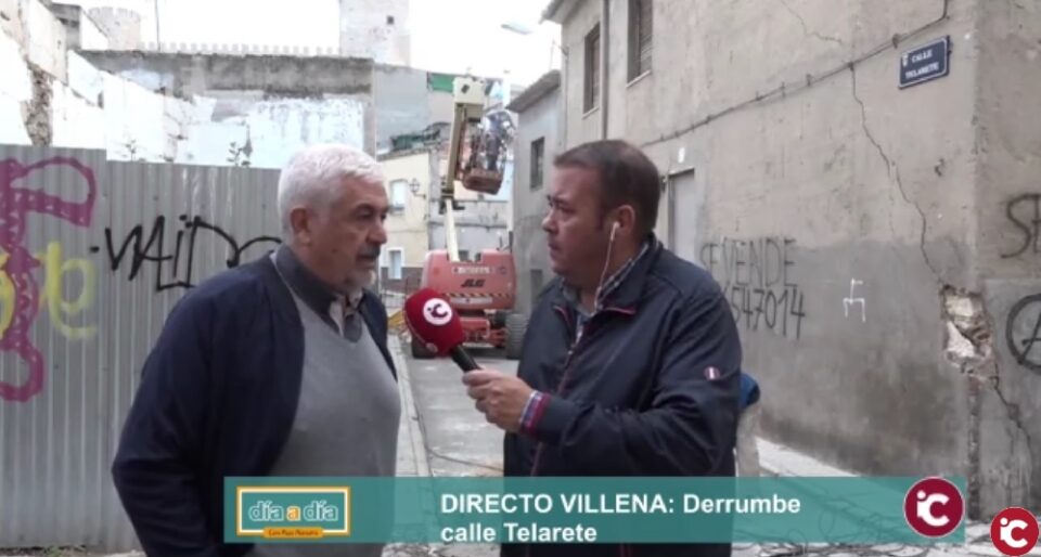 Derriban una vivienda deshabitada en la calle Telarete ante el riesgo de derrumbe
