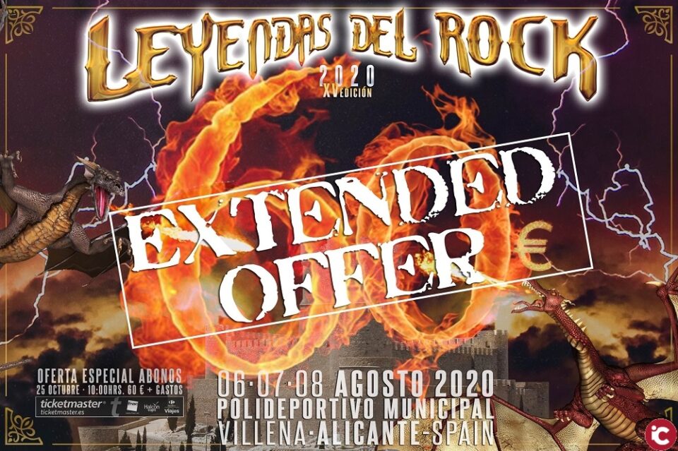 Leyendas del Rock amplía su oferta de abonos hasta el lunes 4 de noviembre