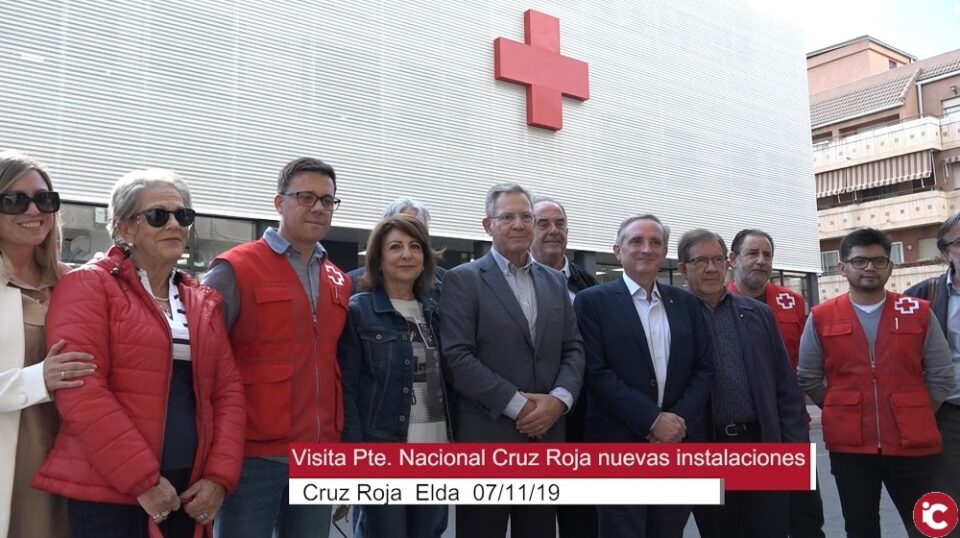 La renovada sede de Cruz Roja Elda reabre sus puertas con la visita del presidente Nacional y del presidente Provincial de Cruz Roja