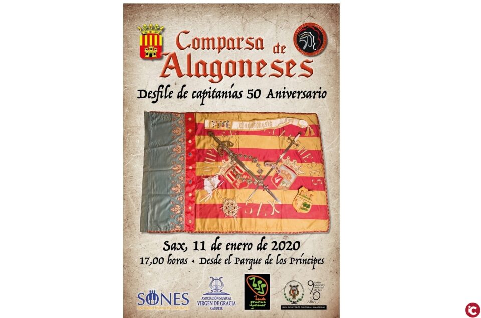 La Comparsa de Alagoneses realizará un Desfile de Capitanías por su 50 aniversario