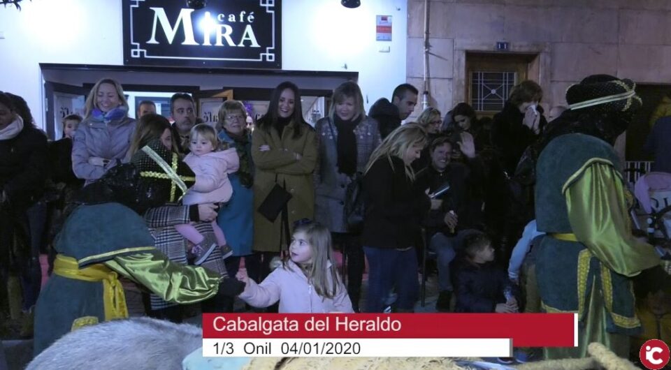 Llegada del Heraldo de SS.MM. Los Reyes Magos a la Villa de Onil