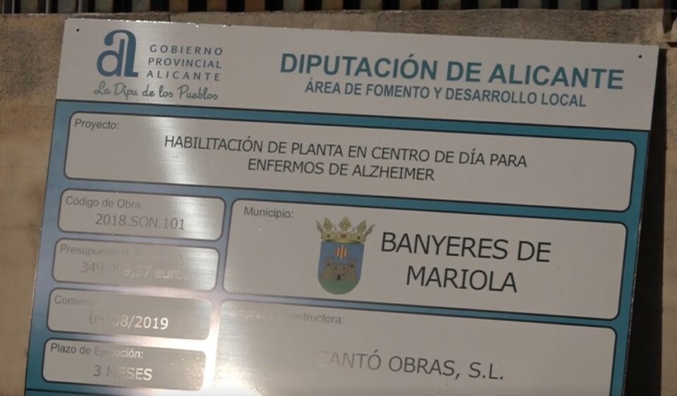 Acabades les obres per al nou Centre de Dia de l'Alzheimer de Banyeres