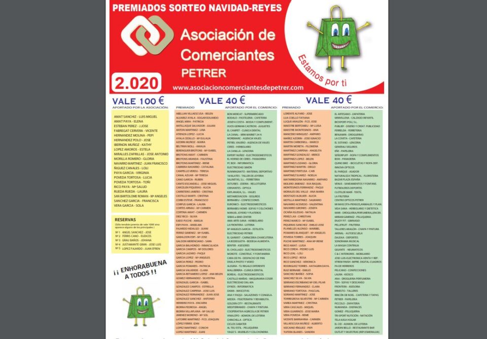 Sorteo de la Campaña de Navidad de la Asociación de Comerciantes