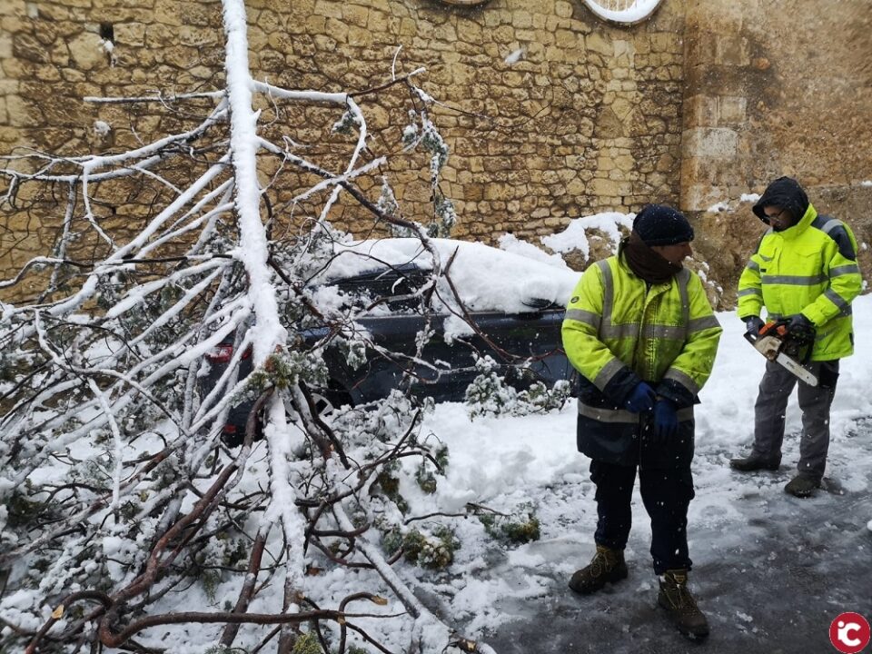 La borrasca Glòria cobreix de blanc les nostres comarques