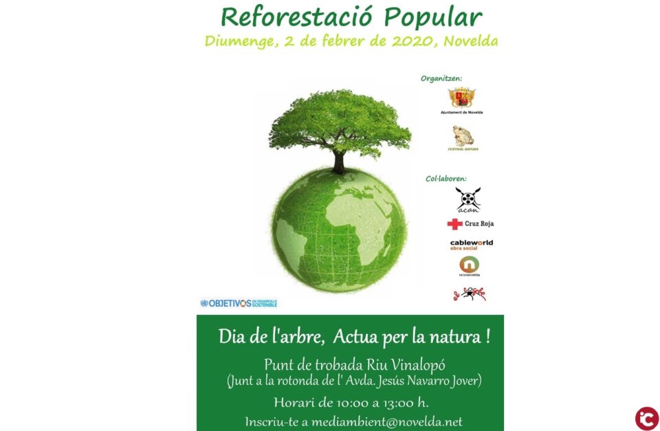 Reforestación popular en el Vinalopó para celebrar el Día del Árbol