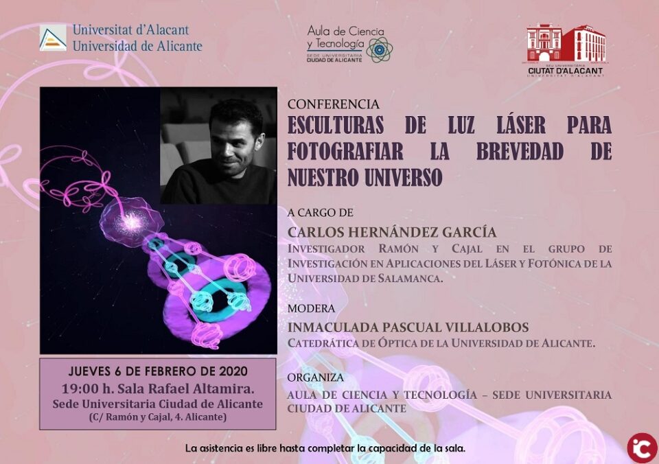 Linvestigador Carlos Hernández obri ledició 2020 de lAula de la Ciència i la Tecnologia de la Seu Ciutat dAlacant