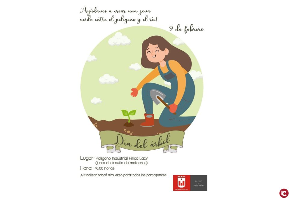 Elda celebra este domingo el Día del Árbol con el objetivo de consolidar un área verde entre el río Vinalopó y Finca Lacy