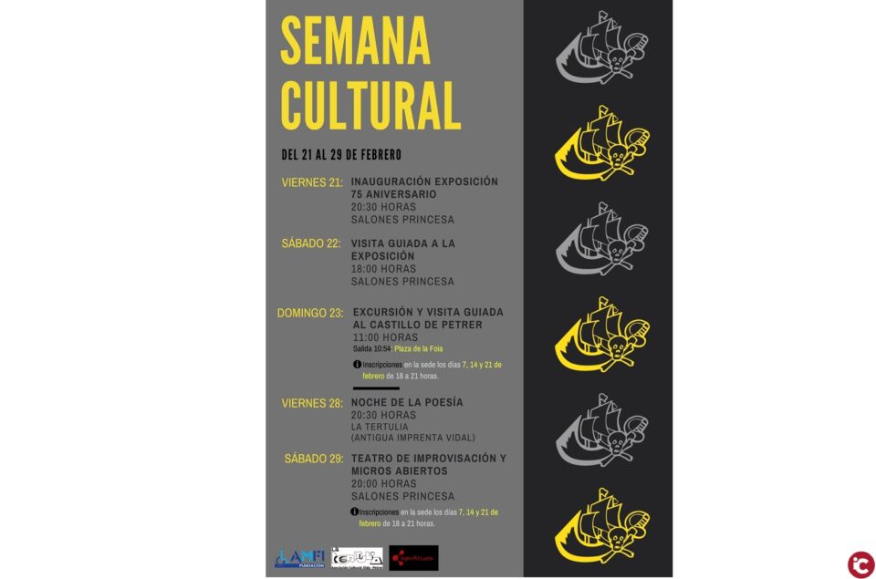 La Comparsa de Piratas de Elda presenta la Semana Cultural