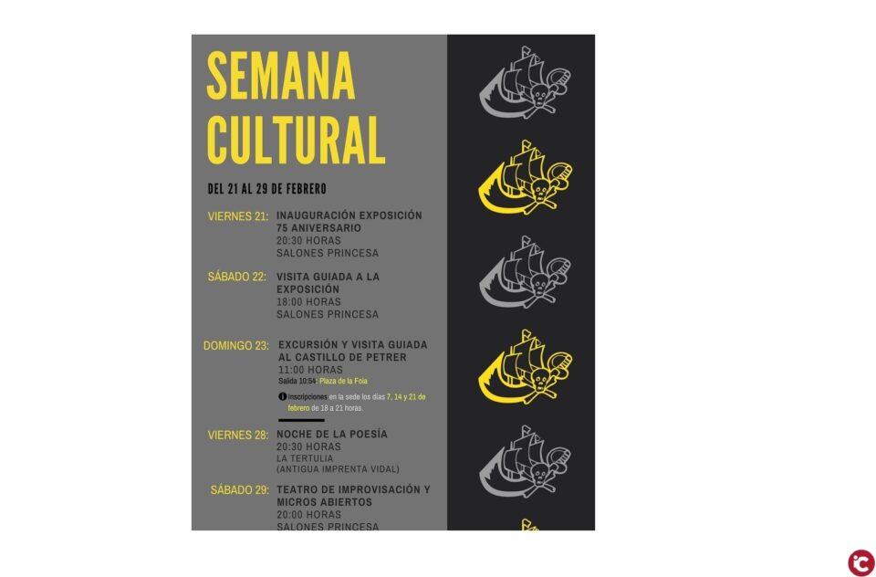 La Comparsa de Piratas de Elda presenta la Semana Cultural