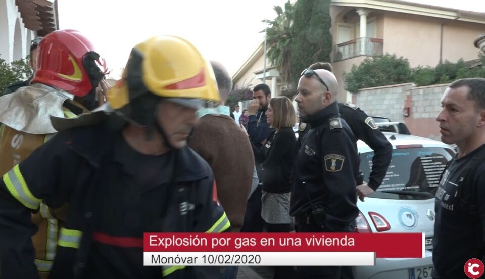 Un trabajador resulta herido al explotar la caldera de gas de una vivienda en Monóvar