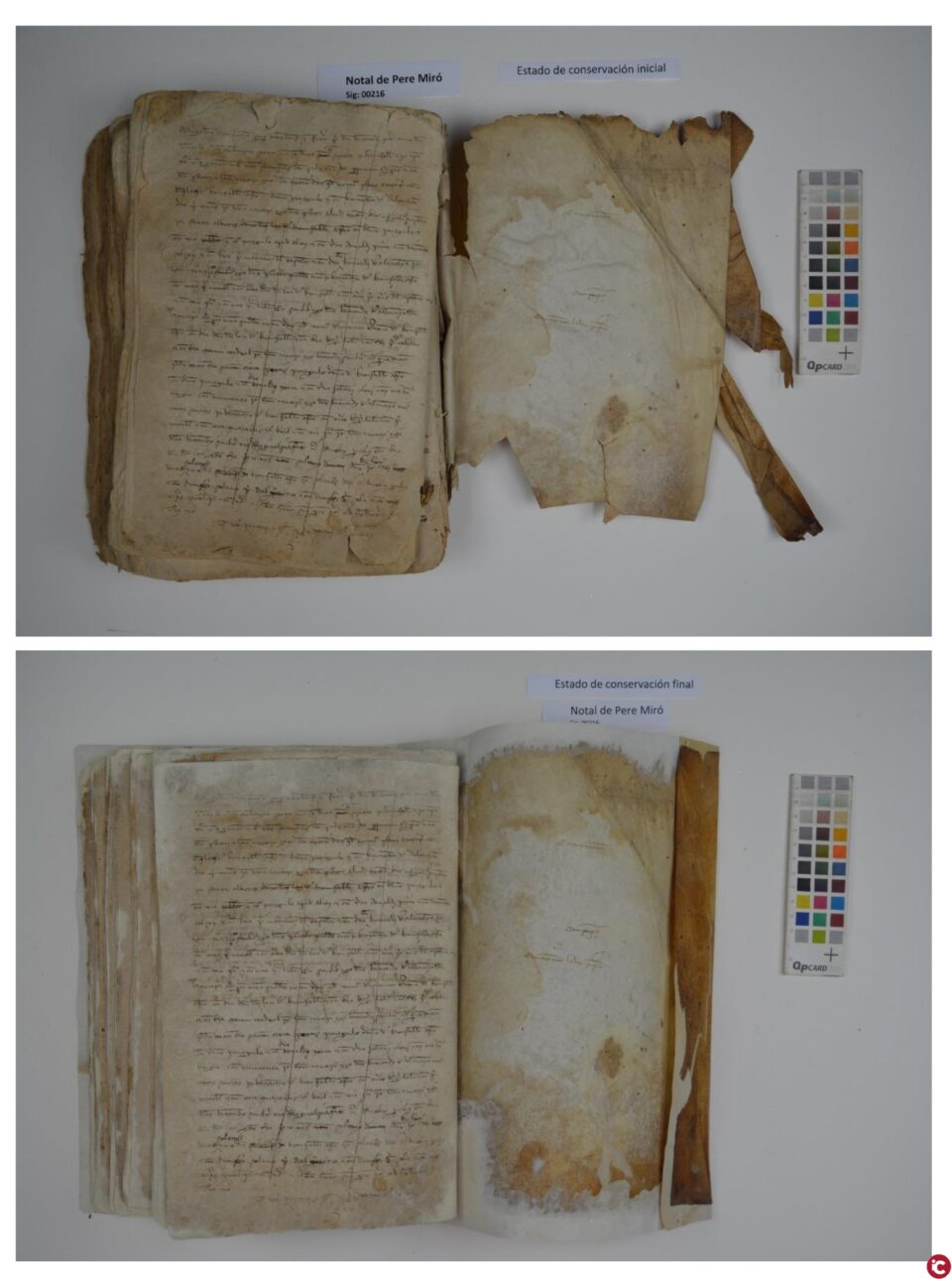LArxiu Municipal dAlcoi restaura dos dels seus documents més antics