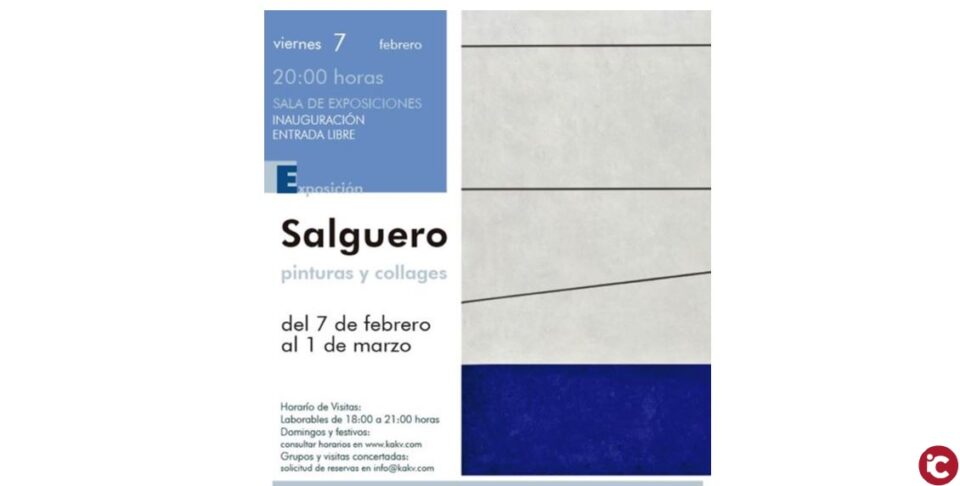 Exposición: "Salguero: pinturas y collages" del 7 de febrero al 1 de marzo en la sala de exposiciones de la Kakv