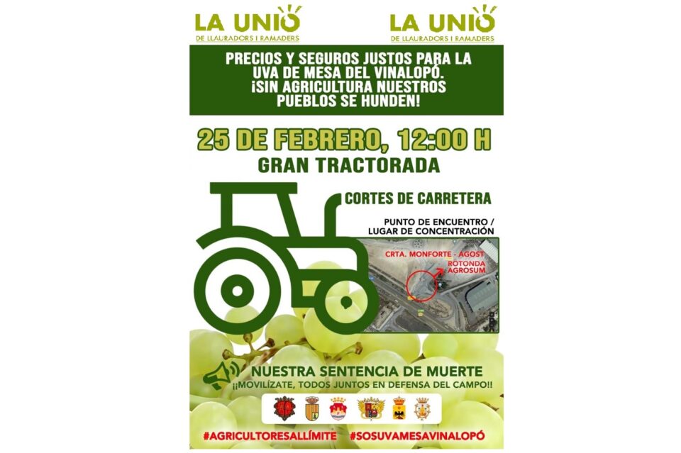 Siguen las protestas por la lucha del sector agrícola