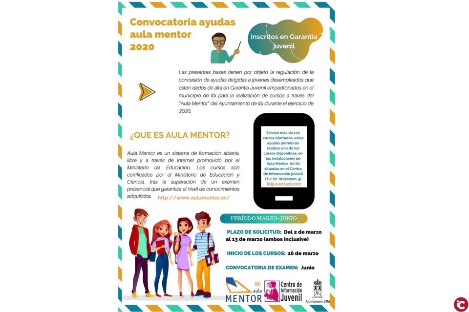 Convocatorias ayudas Aula Mentor 2020
