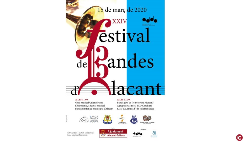 El Ayuntamiento y la Diputación presentan el XXIV del Festival de Bandes d´Alacant