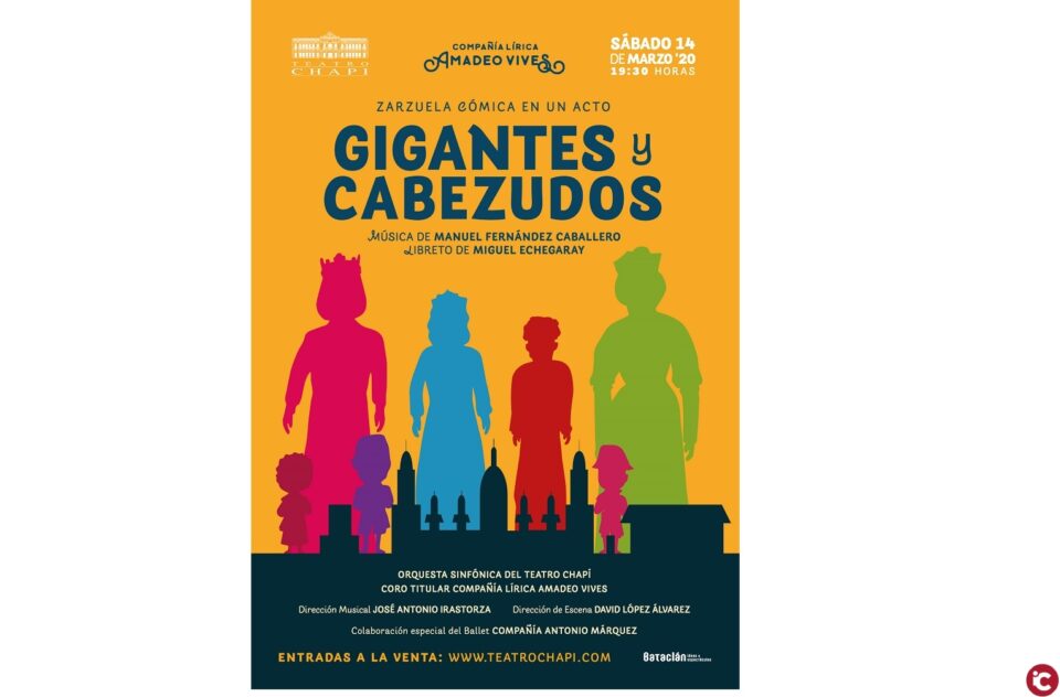 Vuelve la zarzuela al Teatro Chapí con "Gigantes y Cabezudos"