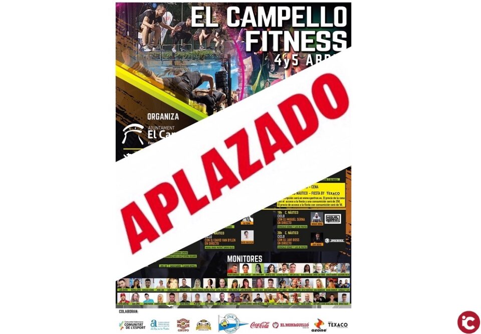 El Ayuntamiento aplaza El Campello Fitness y devuelve el dinero de las inscripciones