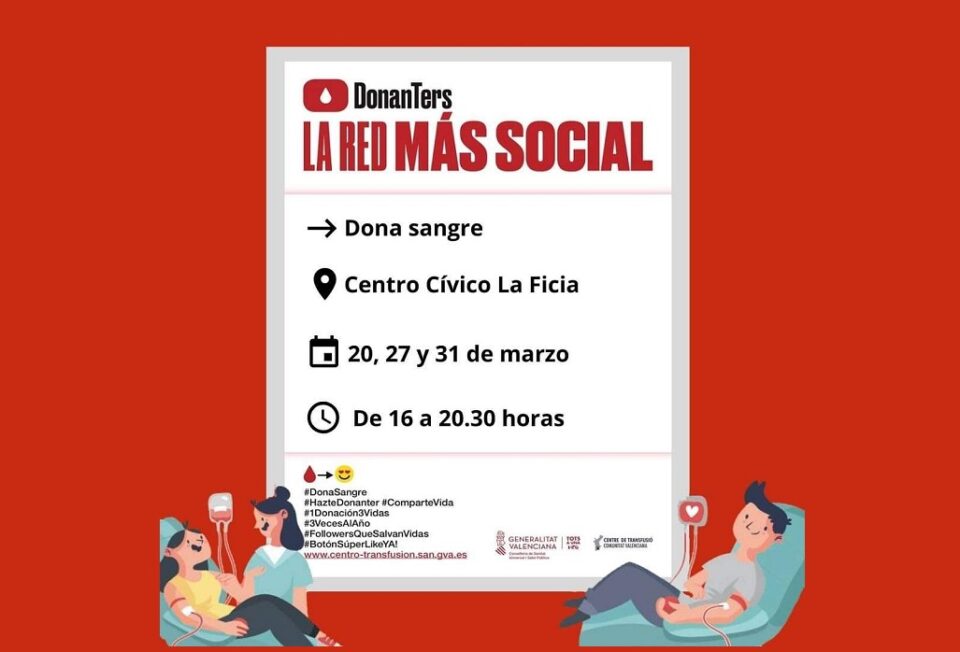 El Ayuntamiento de Elda cede el Centro Cívico y Social para la campaña de donación de sangre del Centro de Transfusiones