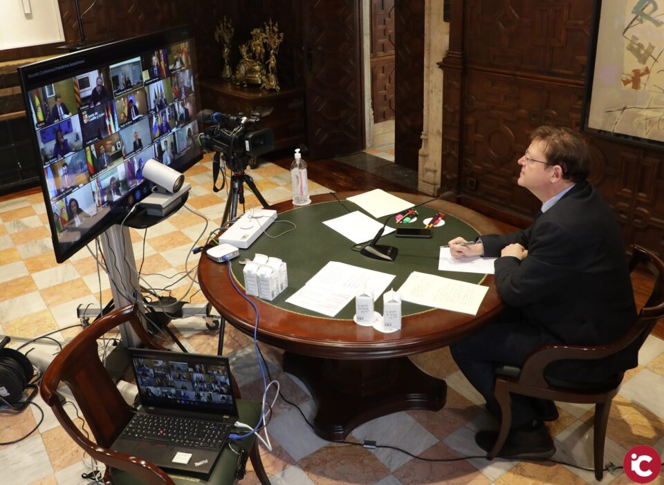 Ximo Puig pide adaptar la suspensión de la actividad económica a la realidad de los sectores productivos con una 'flexibilidad exigente' compatible con la salud de la ciudadanía