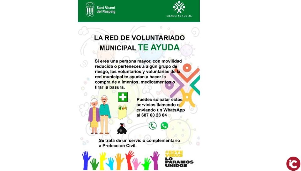 La red de voluntariado municipal te ayuda